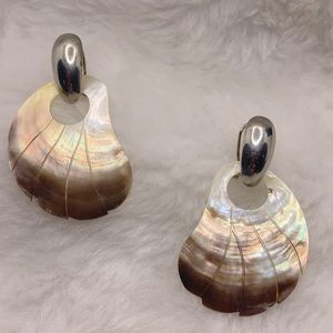 Abalone Vintage Shell Post Earrings